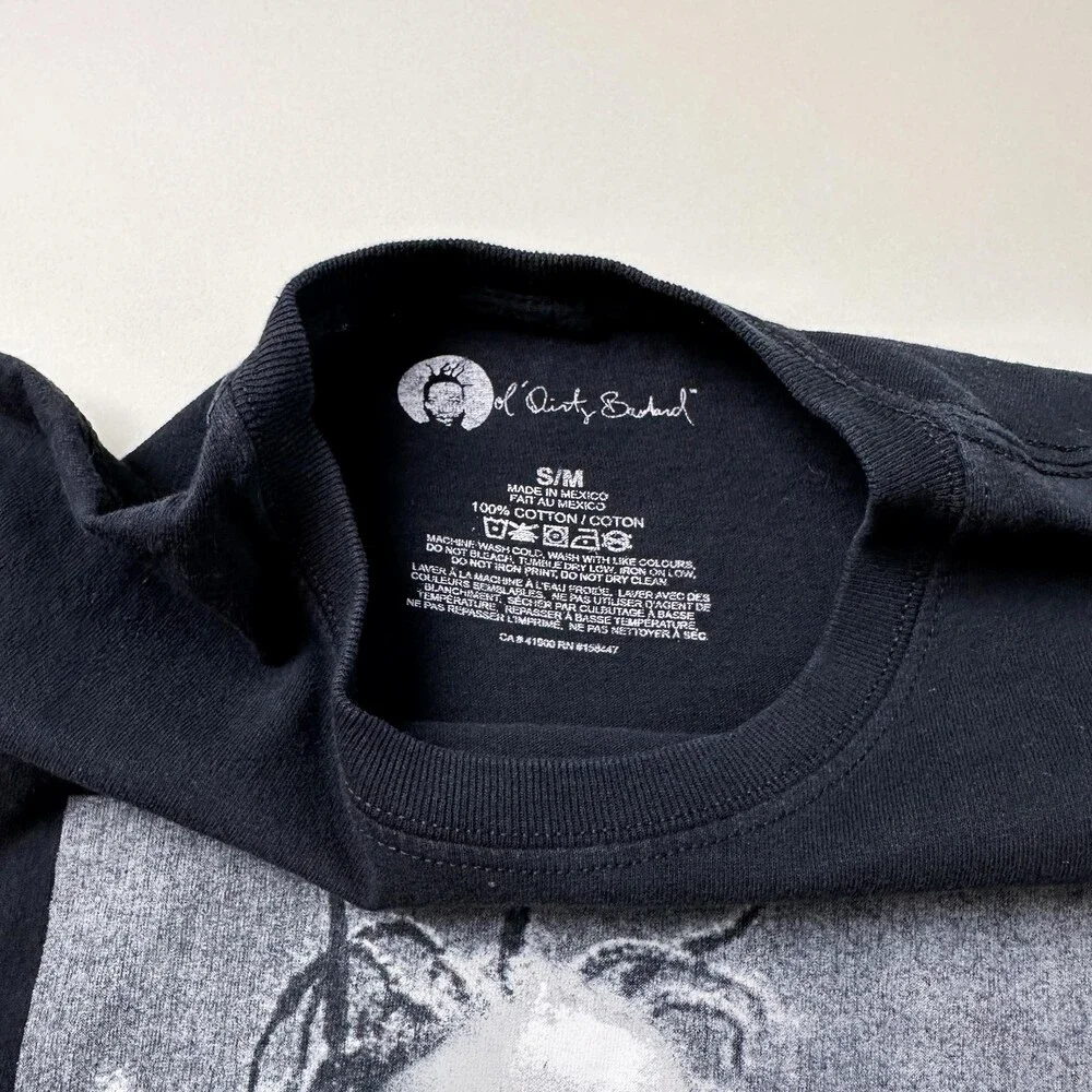 Ol Dirty Bastard Shirt Mens Small Black Rap Hip Hop Brooklyn Zoo RAW ODB Tee